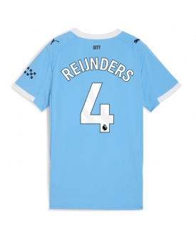 Billige Fotballdrakt Manchester City Tijjani Reijnders #4 Replika Hjemmedrakt Dame 2025-26 Kortermet Billige Fotballdrakt Manchester City Tijjani Reijnders #4 Replika Hjemmedrakt Dame 2025-26 Kortermet